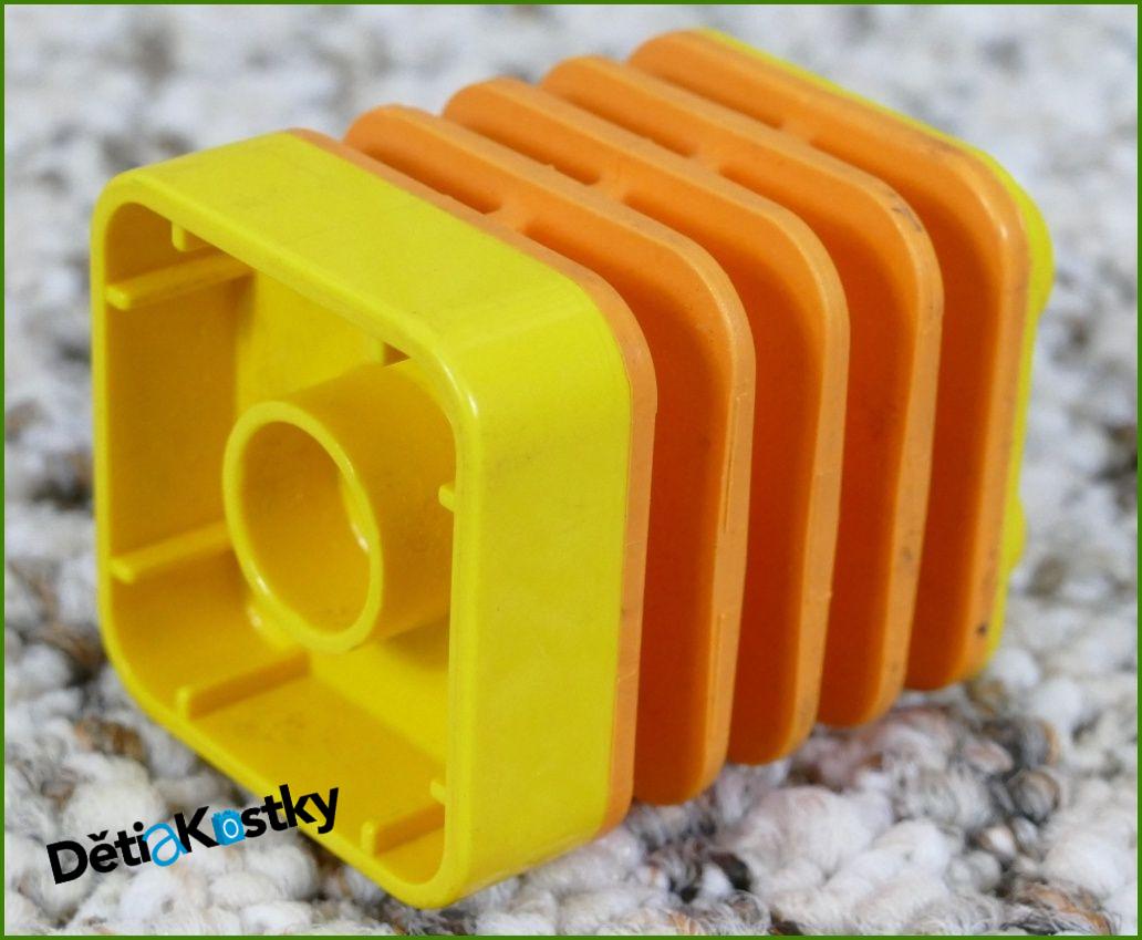 Lego® Duplo® Kostka 2x2x2 Žlutá - Oranžová Ohebná Část