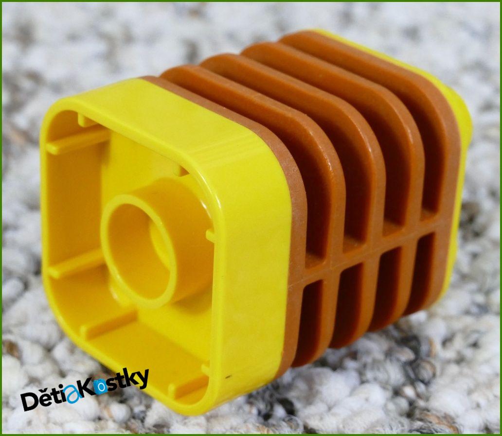 Lego® Duplo® Kostka 2x2x2 Žlutá - Hnědá Ohebná Část