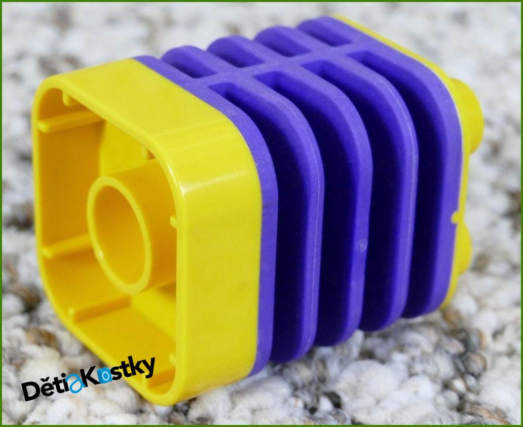 Lego® Duplo® Kostka 2x2x2 Žlutá - Fialová Ohebná Část