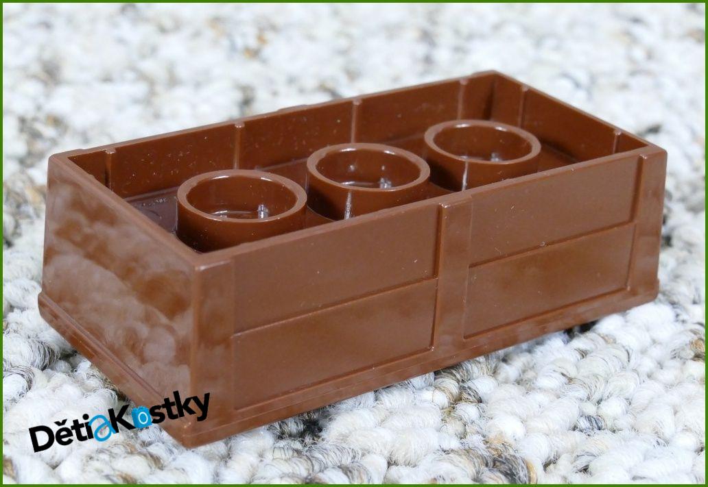 Lego® Duplo® Korýtko Hranaté Tmavě Hnědé