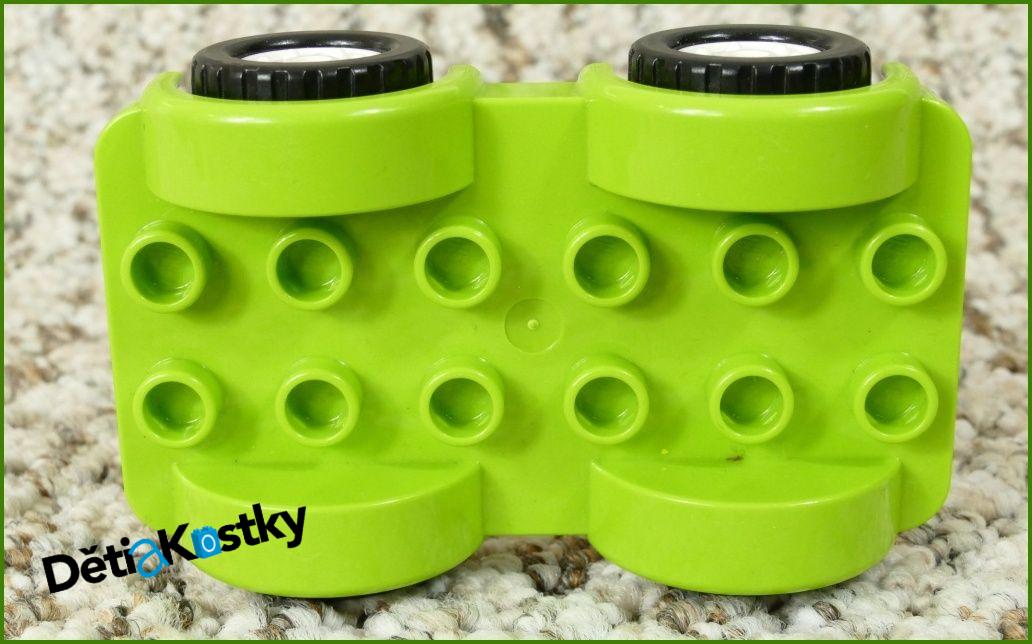 Lego® Duplo® Podvozek Autíčka 4x6 Limetka - Bílá Kola