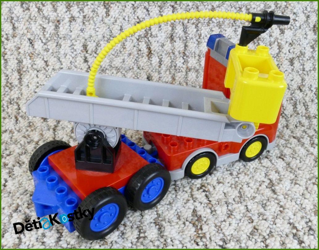 Lego® Duplo® Hasičské Auto s Návěsem, Žebříkem a Majáčkem