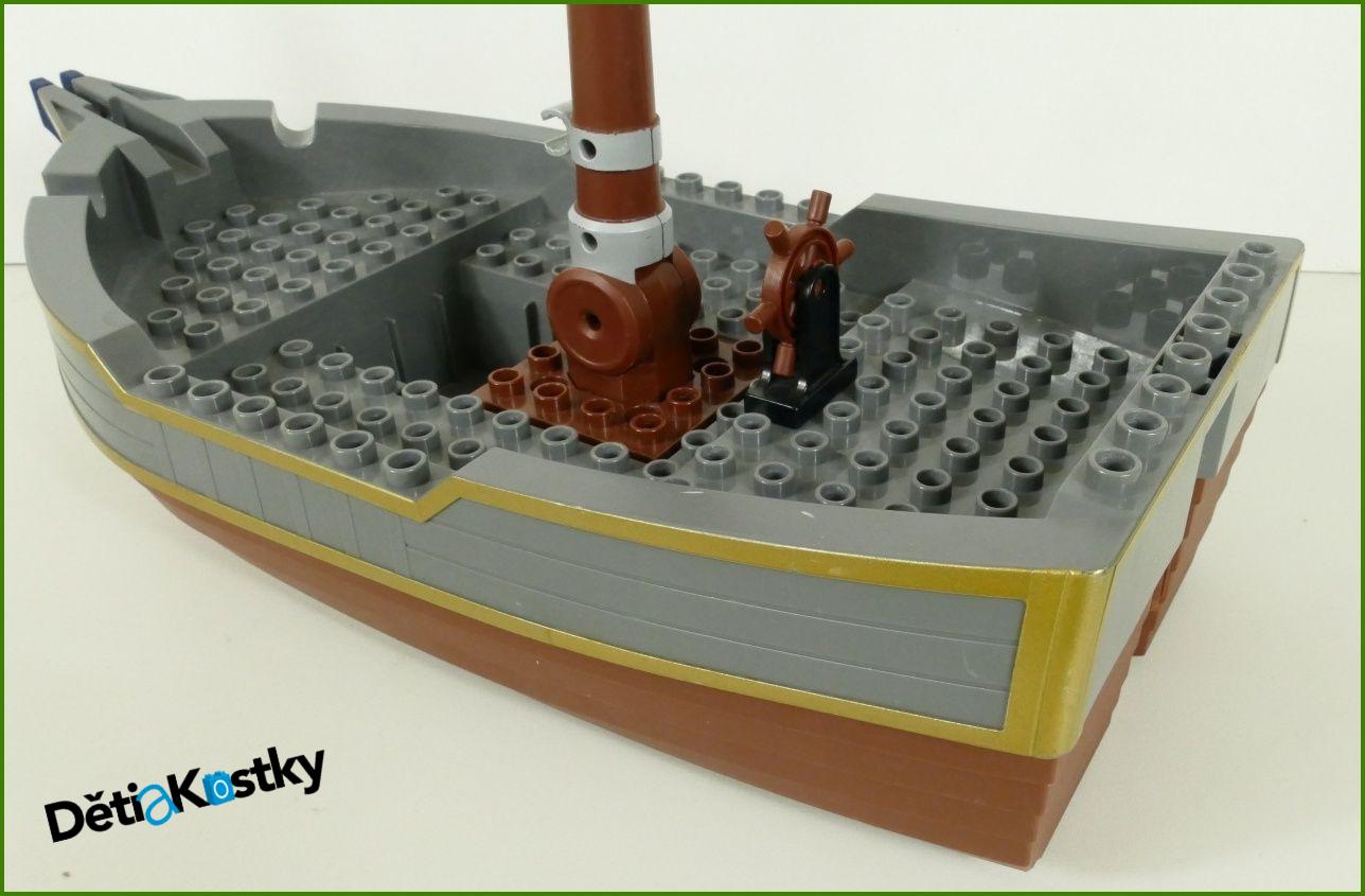 Lego® Duplo® 7881 - Pirátská Loď - Pouze Trup se Stožárem