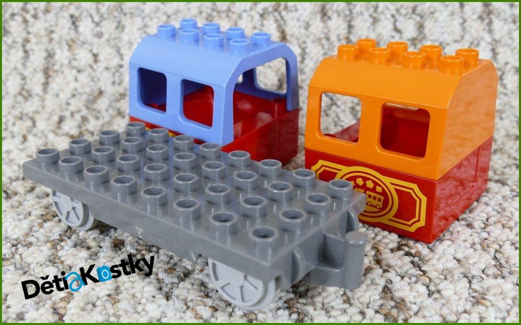 Lego® Duplo® Vagon Pro Cestující - Modrá a Oranžová Střecha