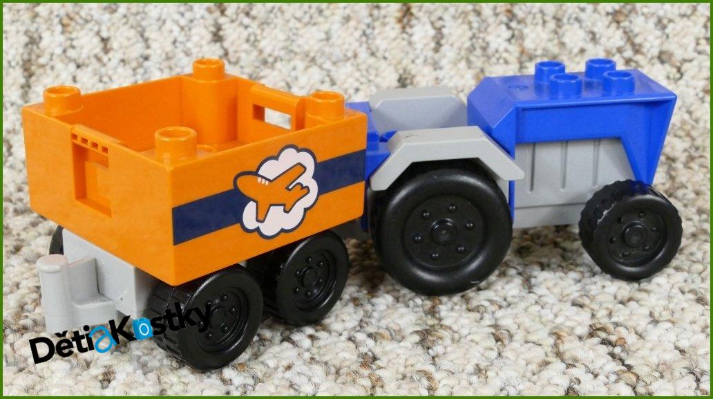 Lego® Duplo® Traktor Modrý s vozíkem / letiště