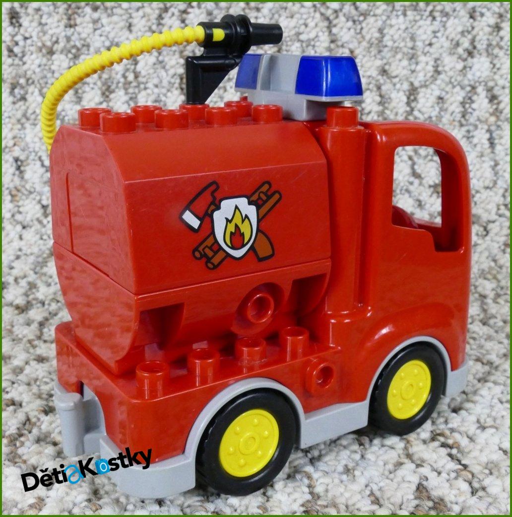 Lego® Duplo® Hasičské Auto s Cisternou a Hadicí