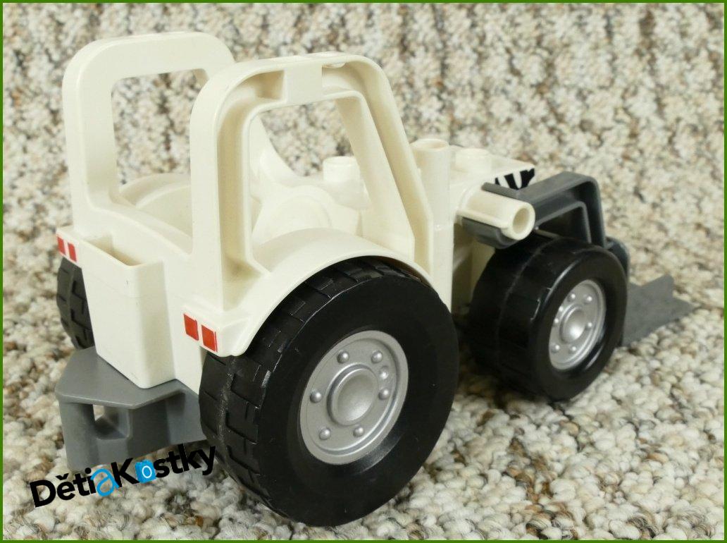 Lego® Duplo® Traktor Velký Bílý s Radlicí