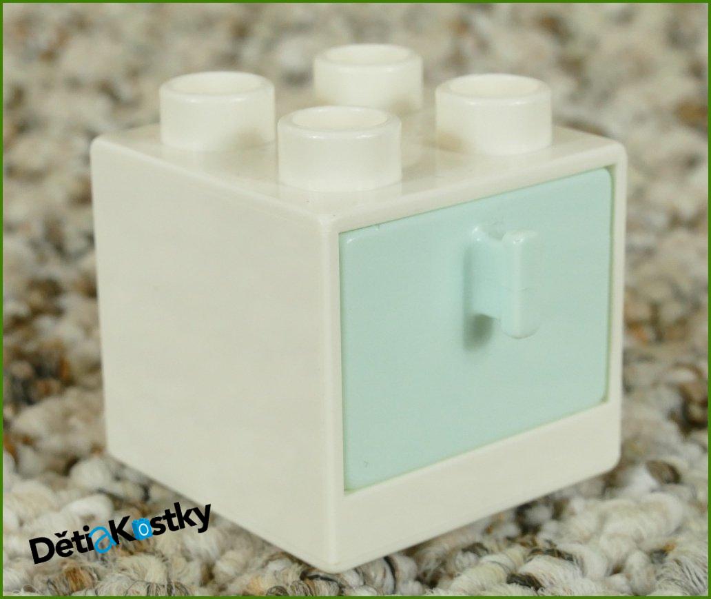 Lego® Duplo® Skříňka Malá Bílá/Světlounce Zelený Šuplík
