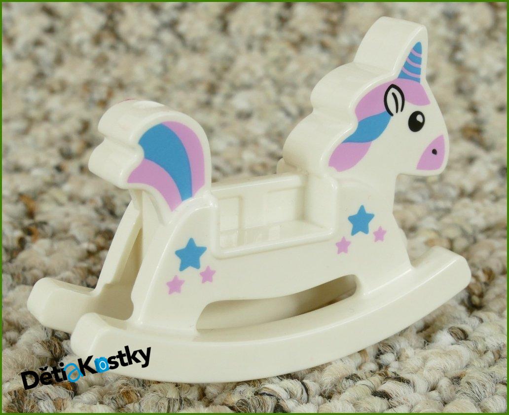 Lego® Duplo® Houpací Koník/Jednorožec Bílý s Hvězdičkami