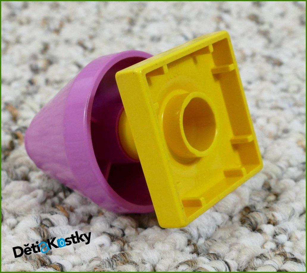 Lego® Duplo® Lampička Růžová Vysoká - Žlutý Podstavec Nízký
