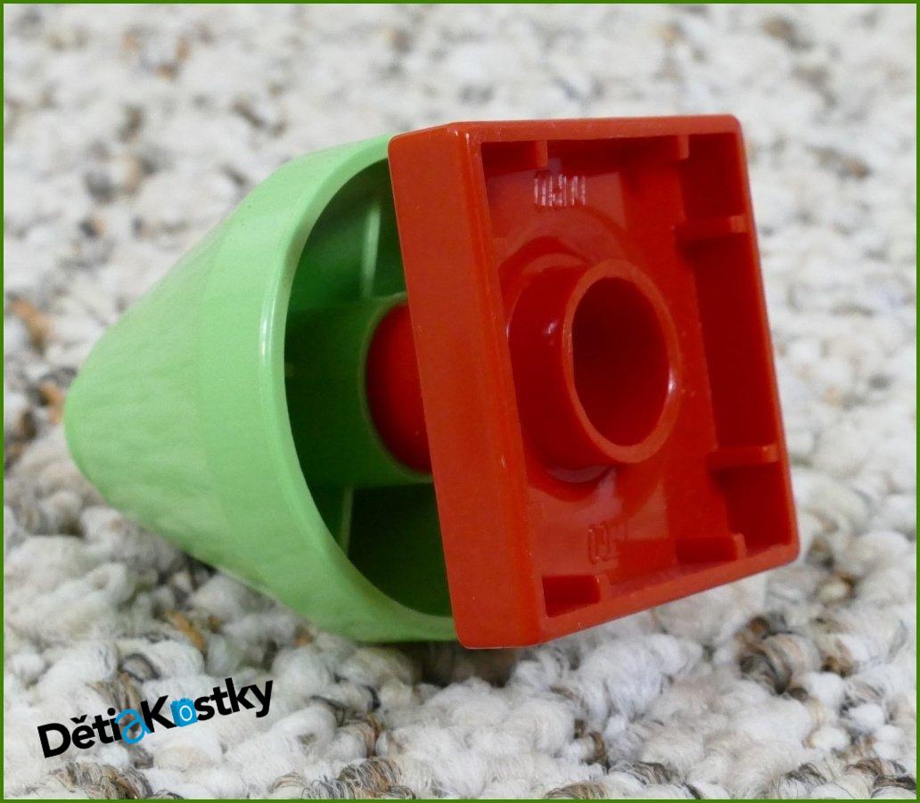 Lego® Duplo® Lampička Zelená Vysoká - Červený Podstavec Nízký