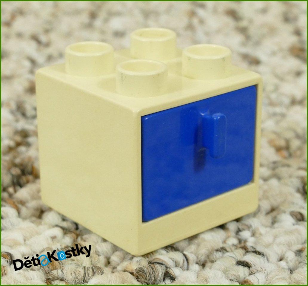 Lego® Duplo® Skříňka Malá Bílá Zežloutlá/Modrý Šuplík