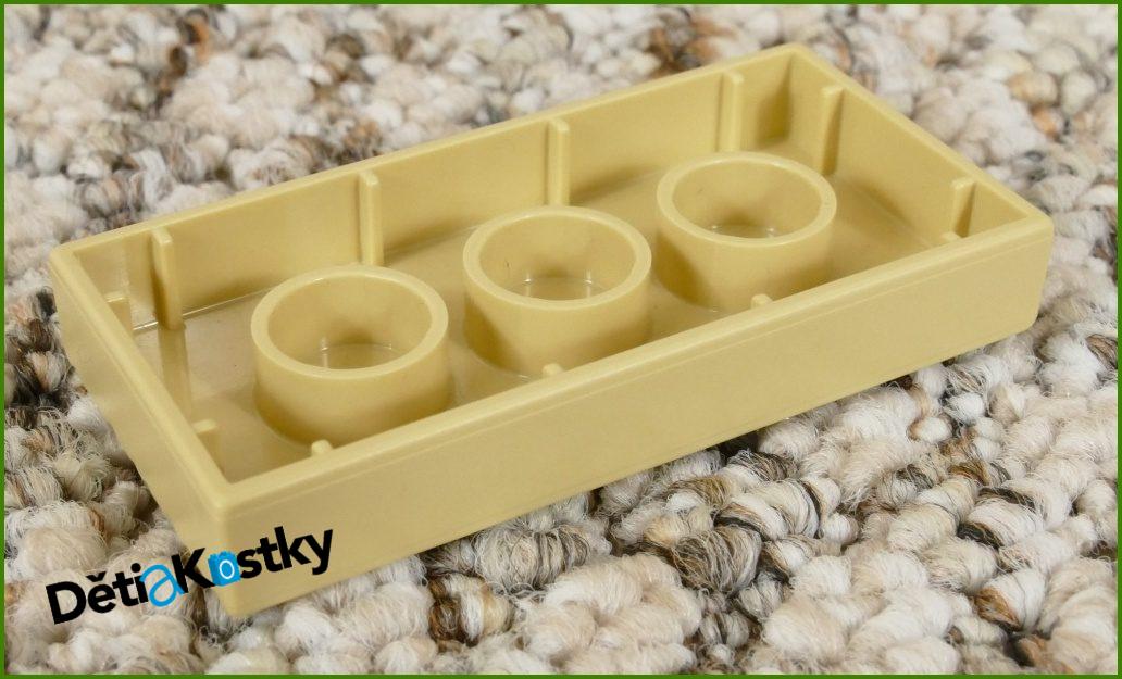 Lego® Duplo® Destička 2x4 Béžová - Stůl - Imitace Dřeva