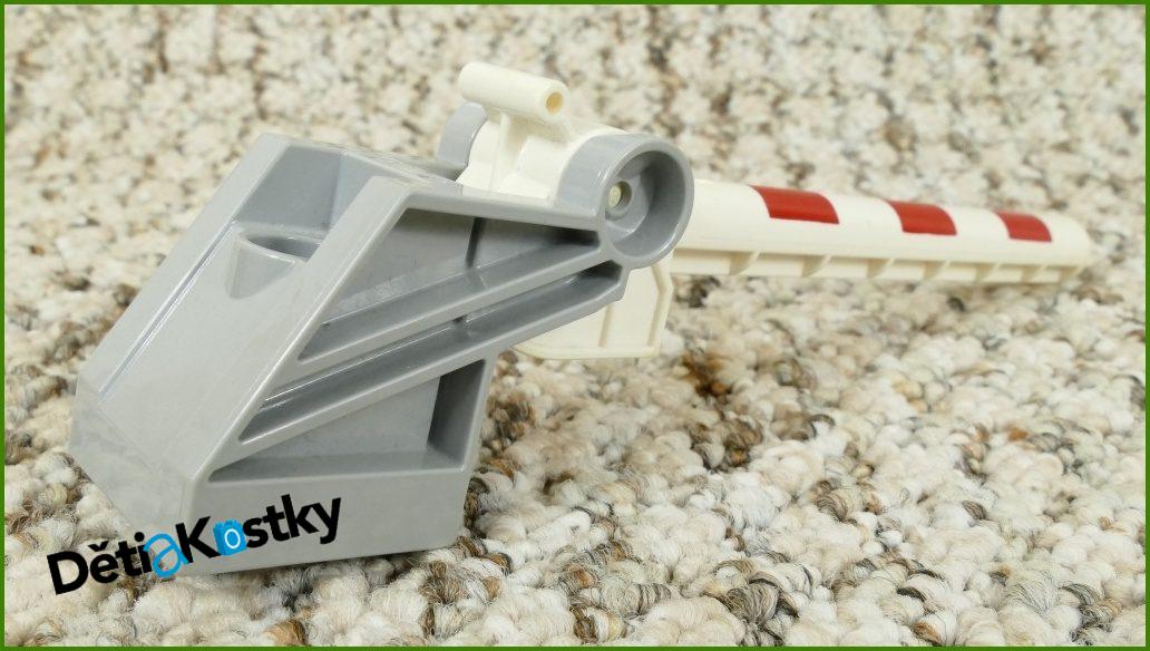 Lego® Duplo® Železniční Závora Novější se Šedým Podstavcem