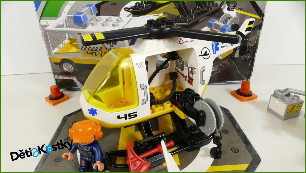 Lego® Duplo® Set 7841 - Letištní Vrtulník a Sanitka s Krabicí