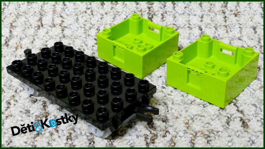 Lego® Duplo® Vagon - Nízké Korby - Limetka