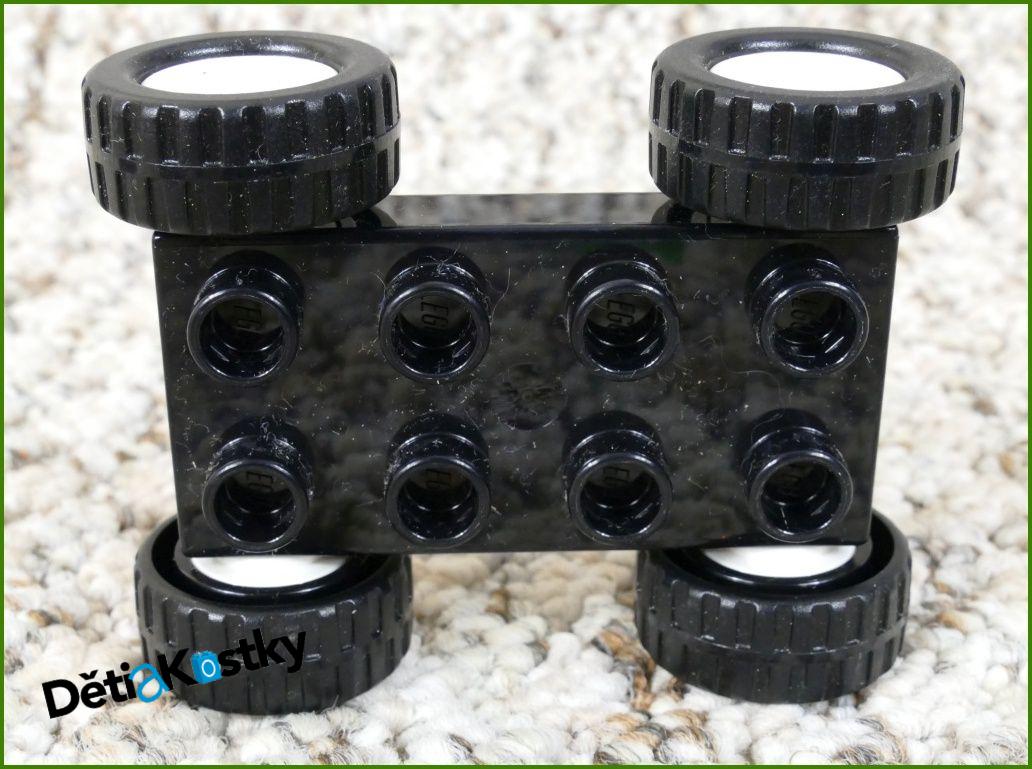 Lego® Duplo® Podvozek Autíčka 4x4 Černý - Bílá Kola