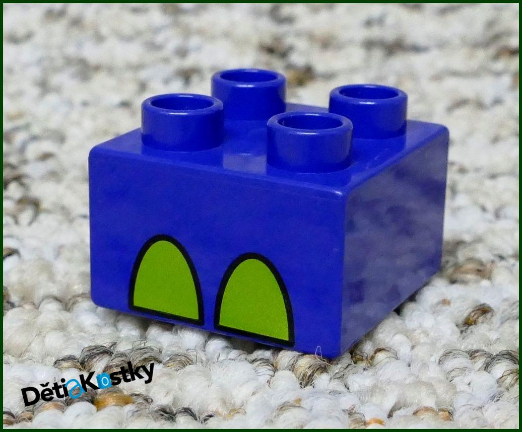 Lego® Duplo® Kostka Fialková 2x2 Tlapa Zelená