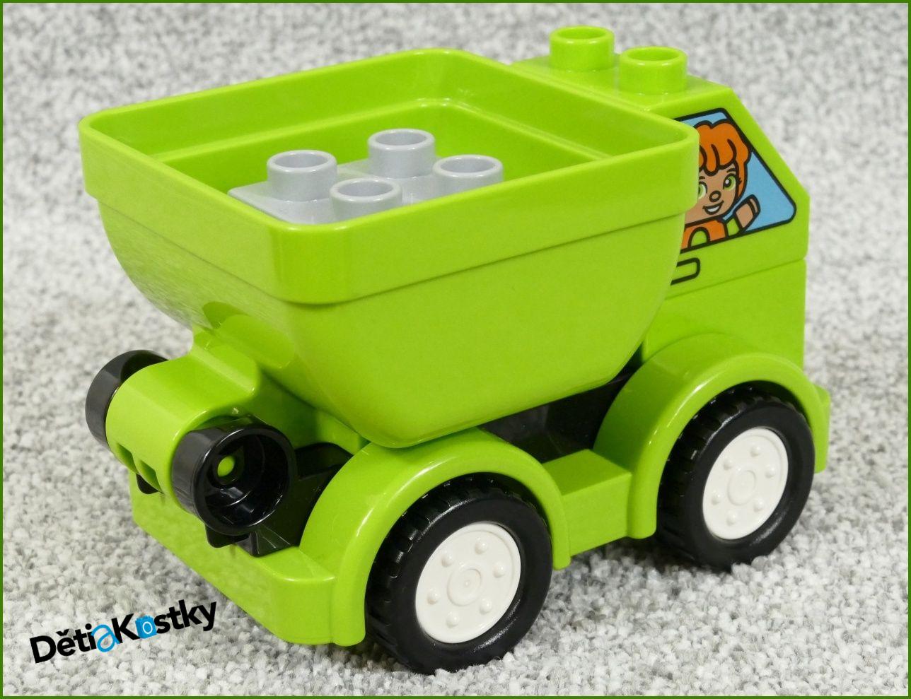 Lego® Duplo® Autíčko z Kostek Limetka s Vyklápěcí Korbou