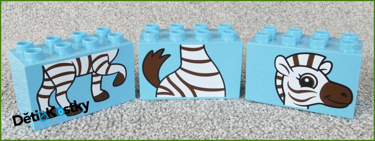 Lego® Duplo® Zvířátko z Kostek 2x4x2 - Zebra