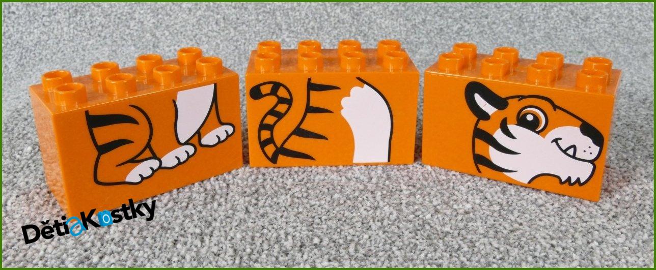 Lego® Duplo® Zvířátko z Kostek 2x4x2 - Tygr