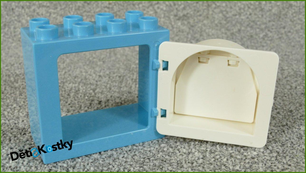 Lego® Duplo® Kostka se Schránkou Tyrkysová (Bílá Schránka)