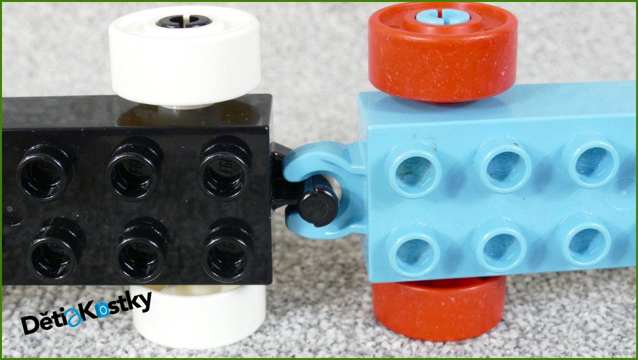 Lego® Duplo® Podvozek pro Auta Černý - (Bílá Kola)