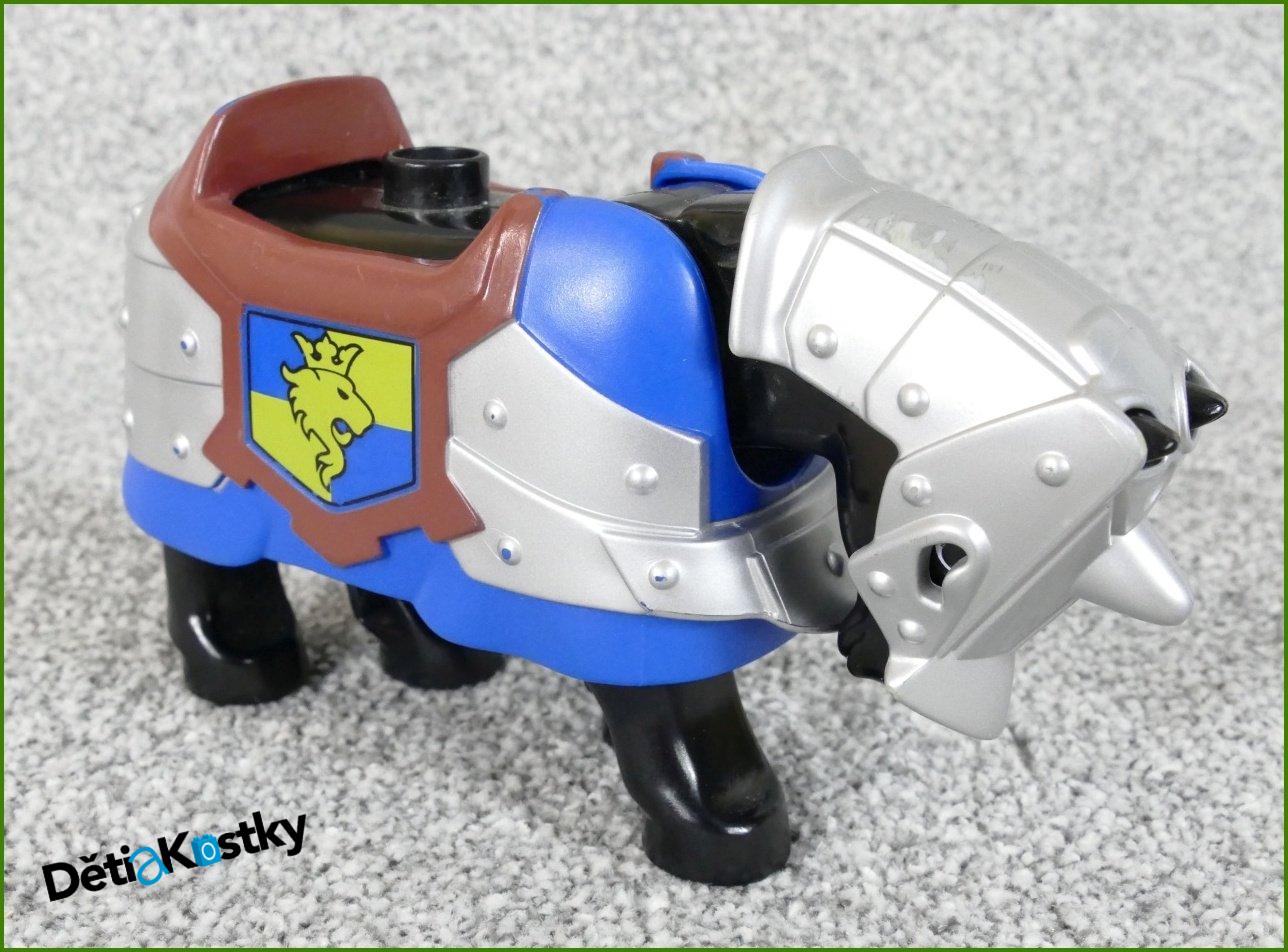 Lego® Duplo® Obrněný Kůň Černý - Modré Brnění