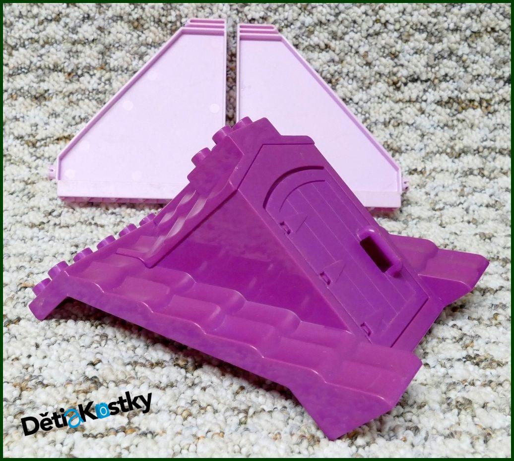 Lego® Duplo® Domeček - Fialová Střecha, Růžové Bočnice, Fialové Dveře