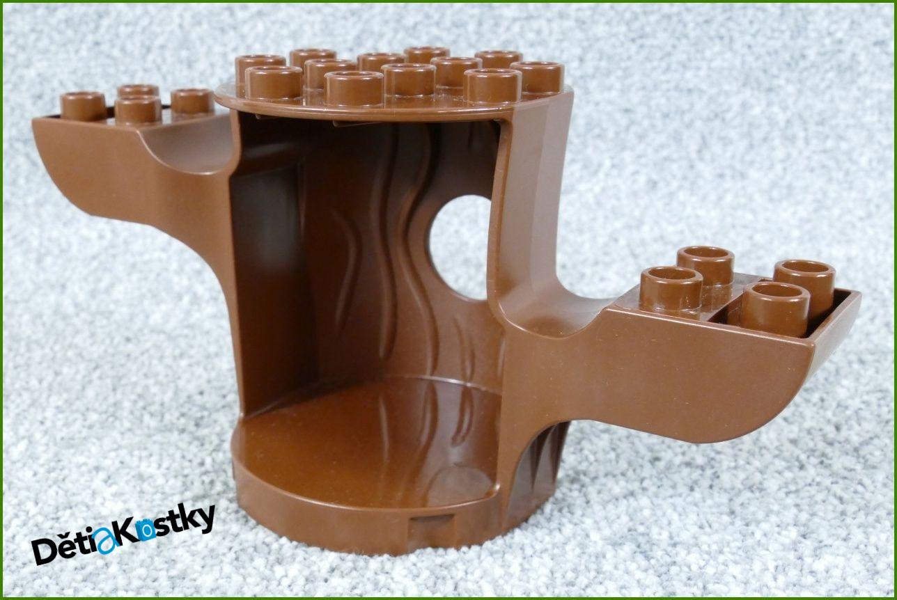 Lego® Duplo® Strom Tmavě Hnědý s Větvemi a Otvorem