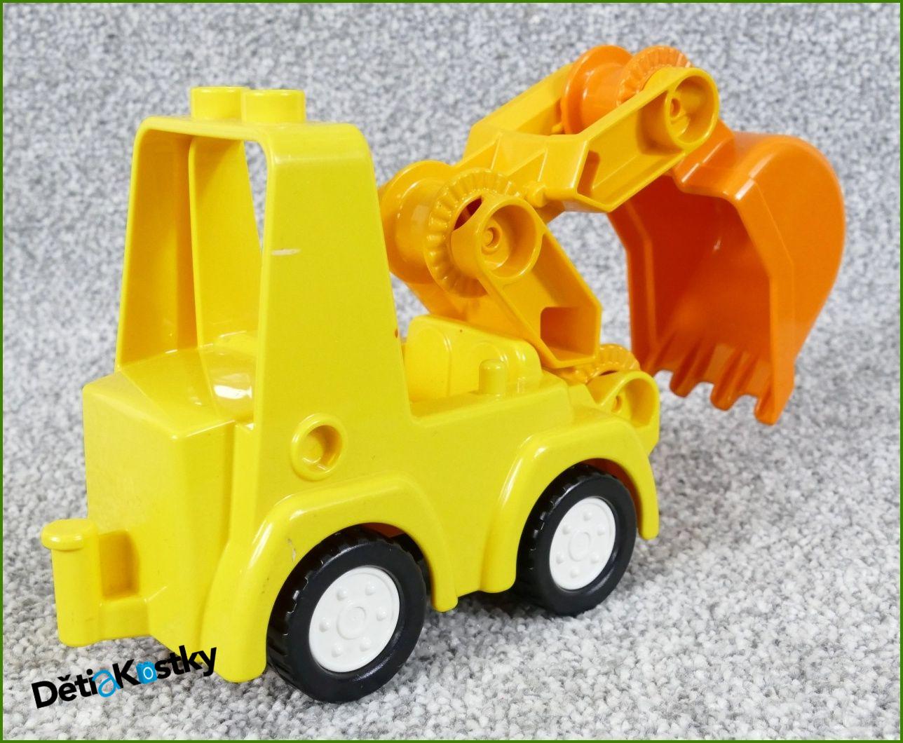 Lego® Duplo® Bagr Malý Žlutý - Bílá Kola