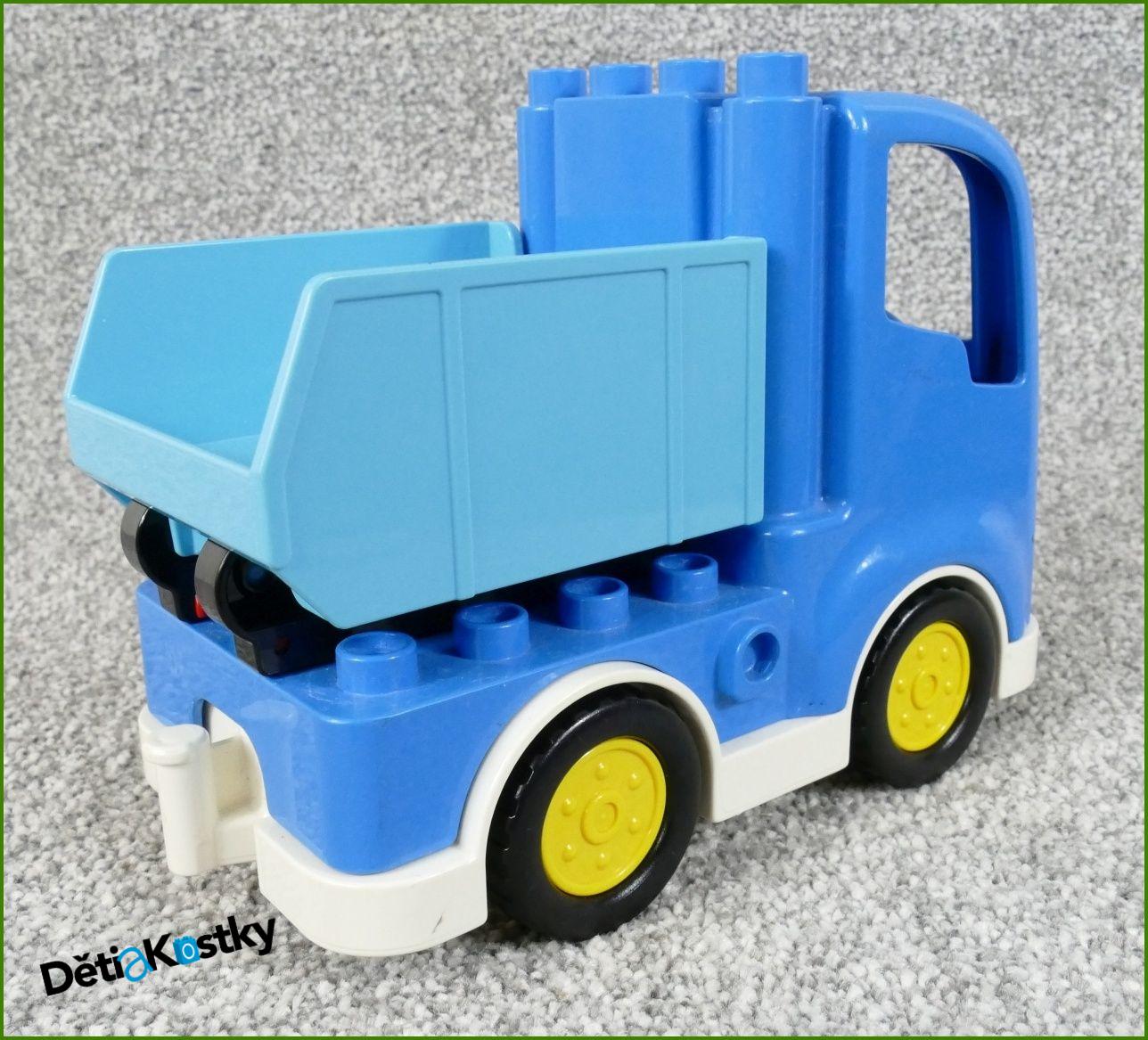 Lego® Duplo® Nákladní Auto Modré s Vyklápěcí Korbou Malou Tyrkys - Novější Typ
