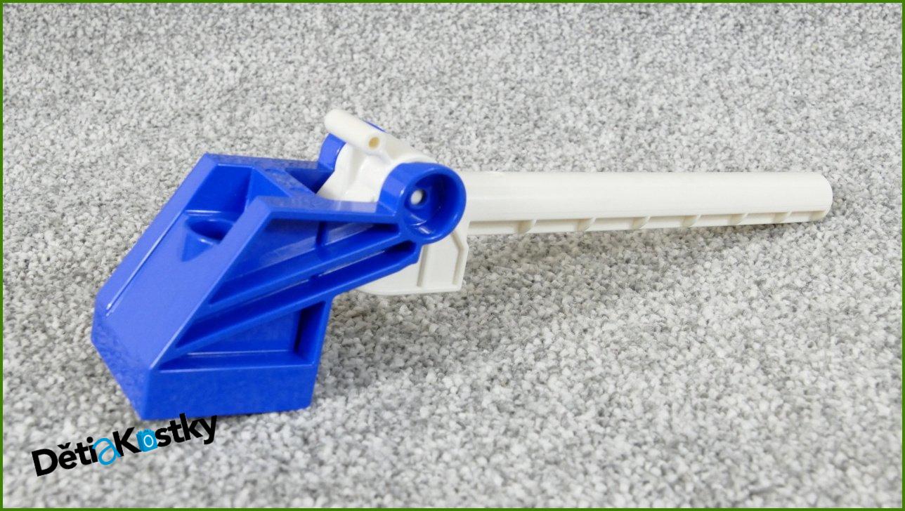 Lego® Duplo® Železniční Závora Novější Bílá s Modrým Podstavcem