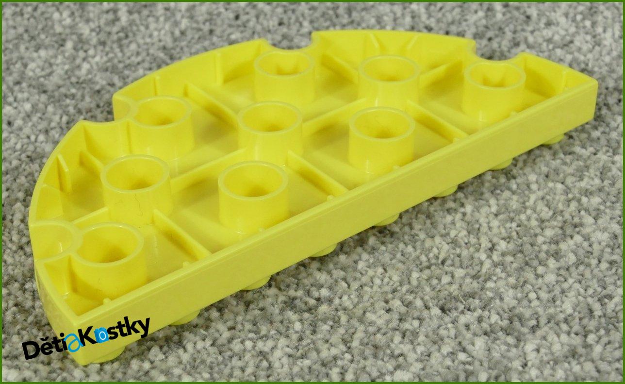 Lego® Duplo® Podložka/Destička 4x8 Půlkulatá Světlounce Žlutá