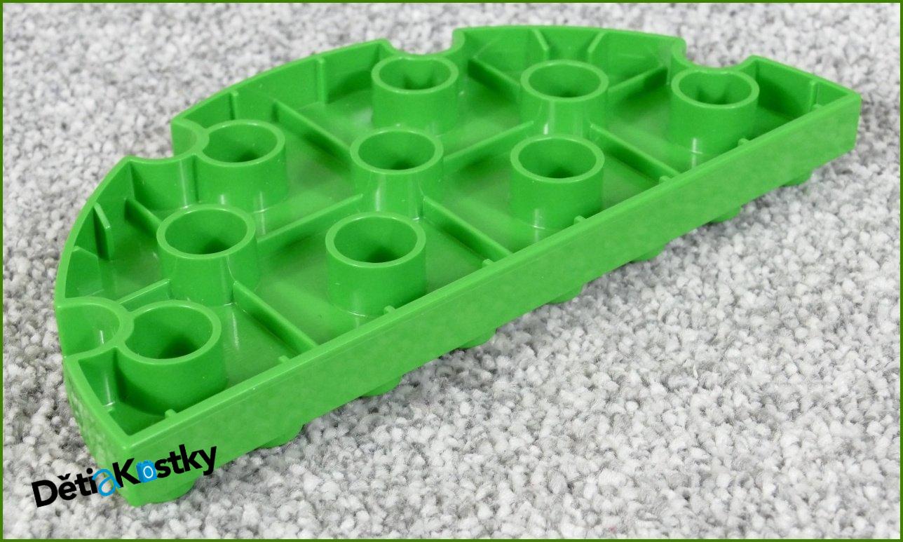Lego® Duplo® Podložka/Destička 4x8 Půlkulatá Světle Zelená
