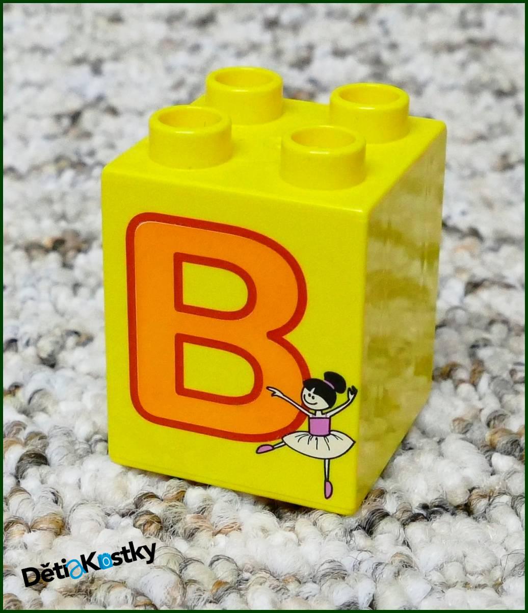 Lego® Duplo® Kostka 2x2x2 - Písmeno B