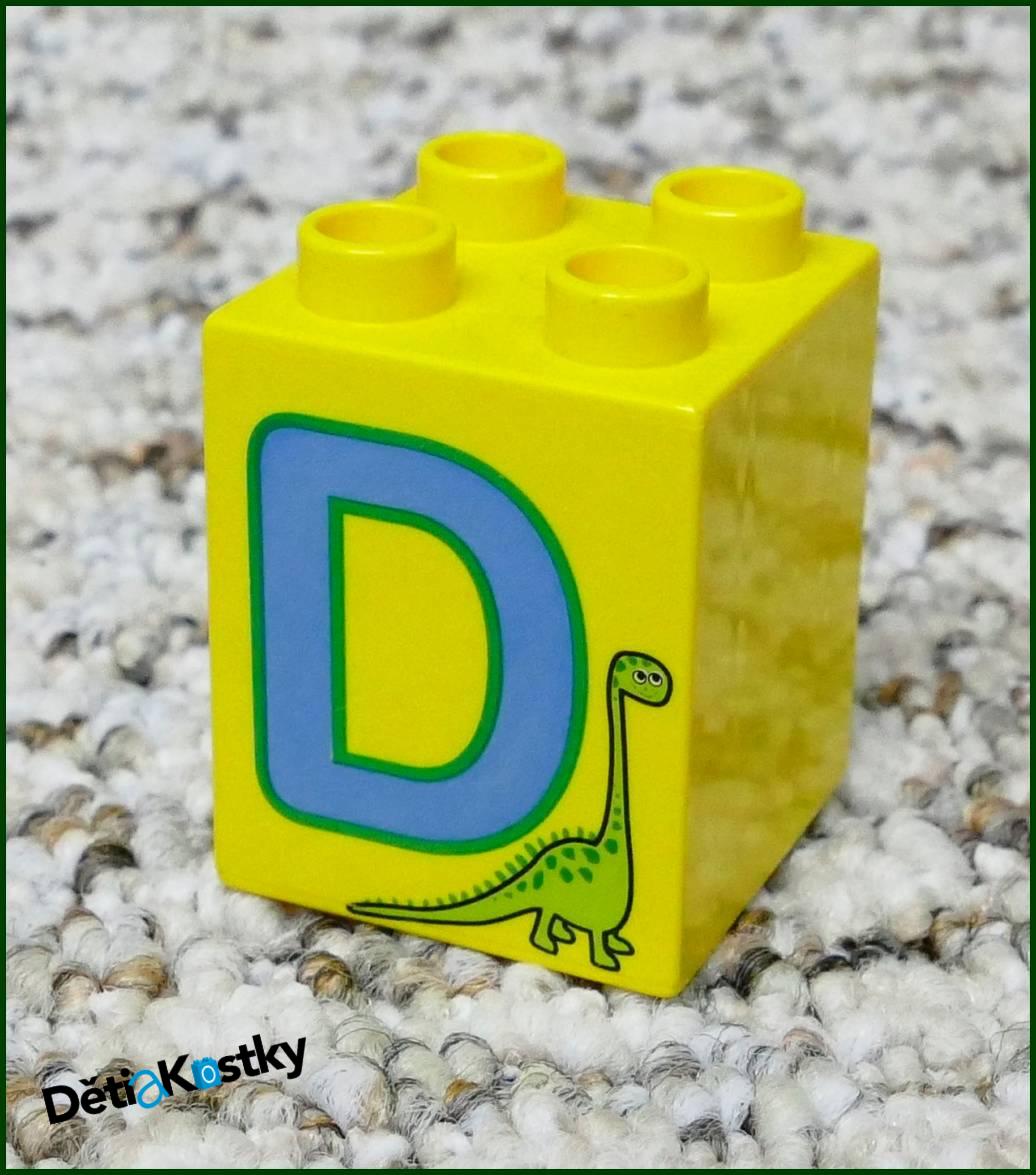 Lego® Duplo® Kostka 2x2x2 - Písmeno D