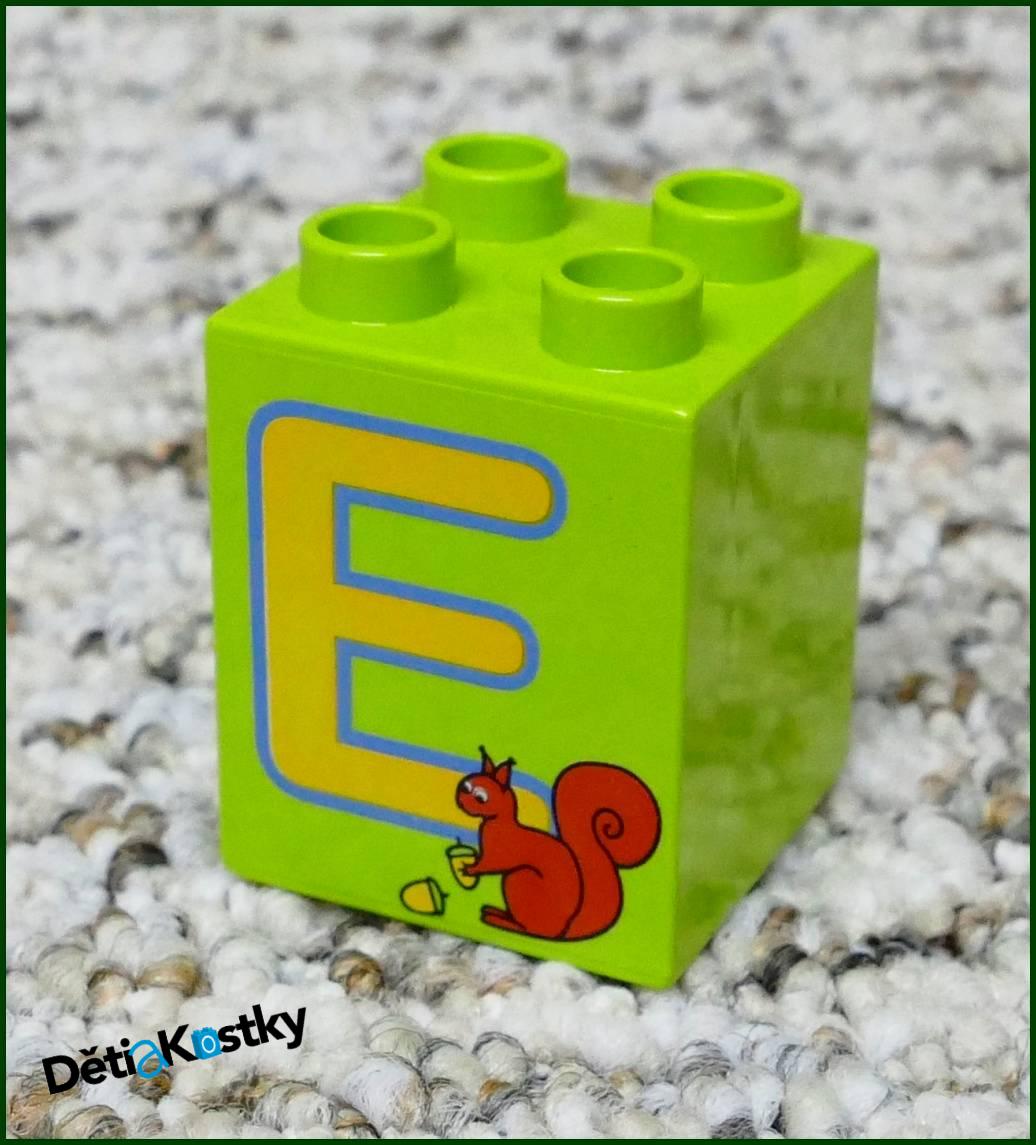 Lego® Duplo® Kostka 2x2x2 - Písmeno E