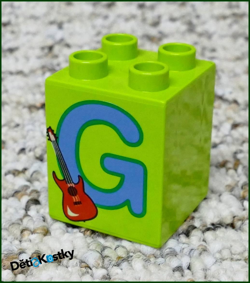 Lego® Duplo® Kostka 2x2x2 - Písmeno G