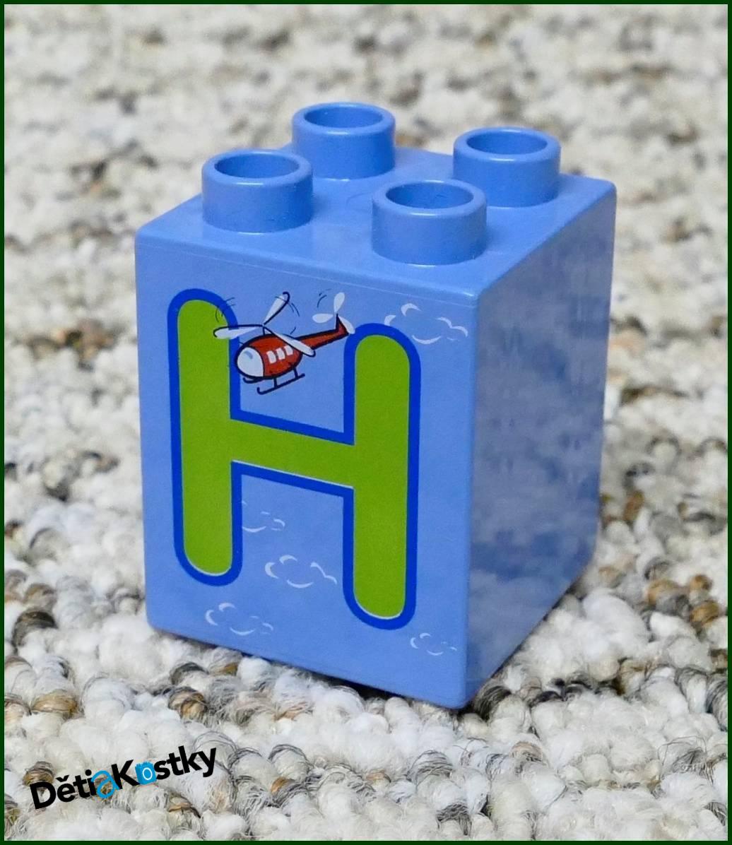 Lego® Duplo® Kostka 2x2x2 - Písmeno H