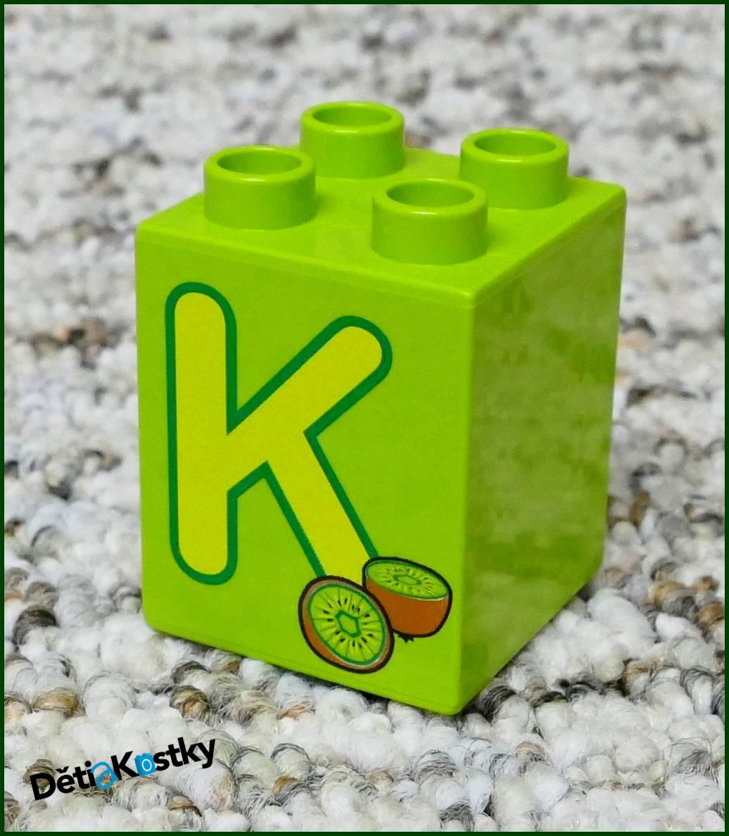 Lego® Duplo® Kostka 2x2x2 - Písmeno K