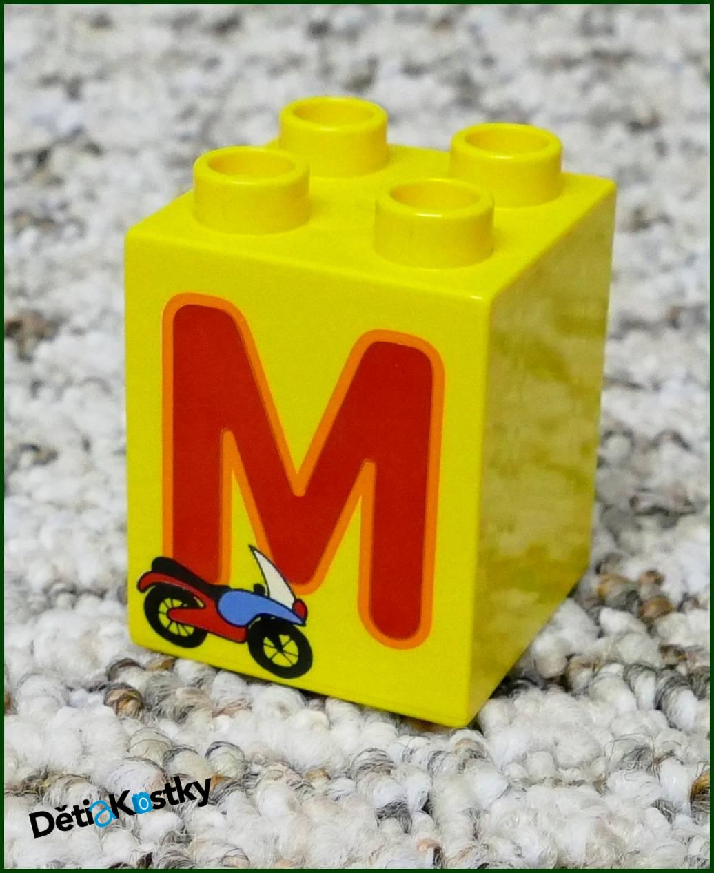 Lego® Duplo® Kostka 2x2x2 - Písmeno M