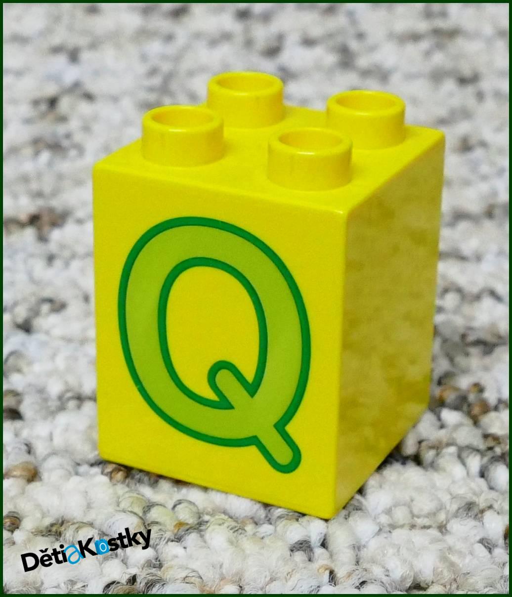 Lego® Duplo® Kostka 2x2x2 - Písmeno Q