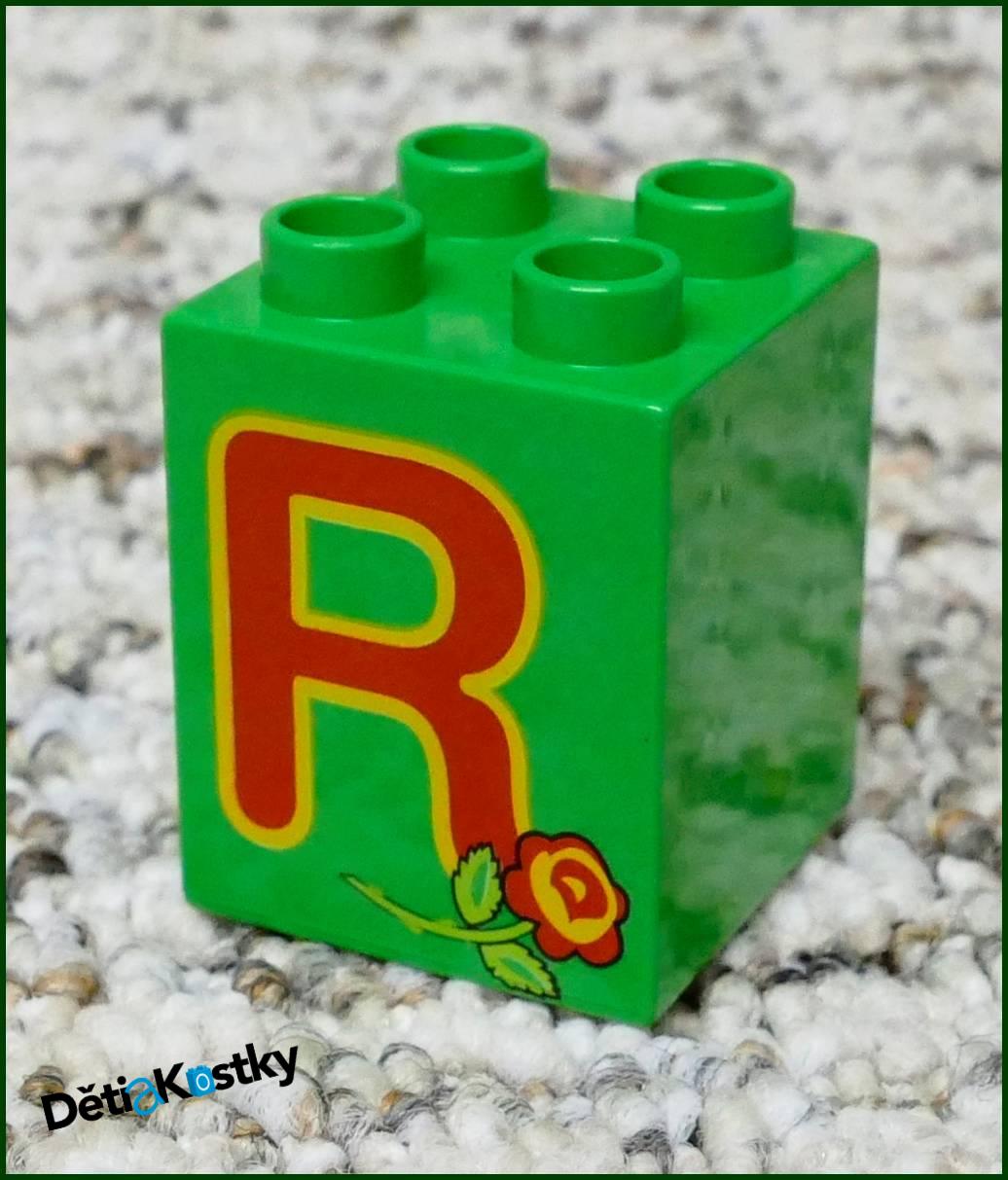 Lego® Duplo® Kostka 2x2x2 - Písmeno R