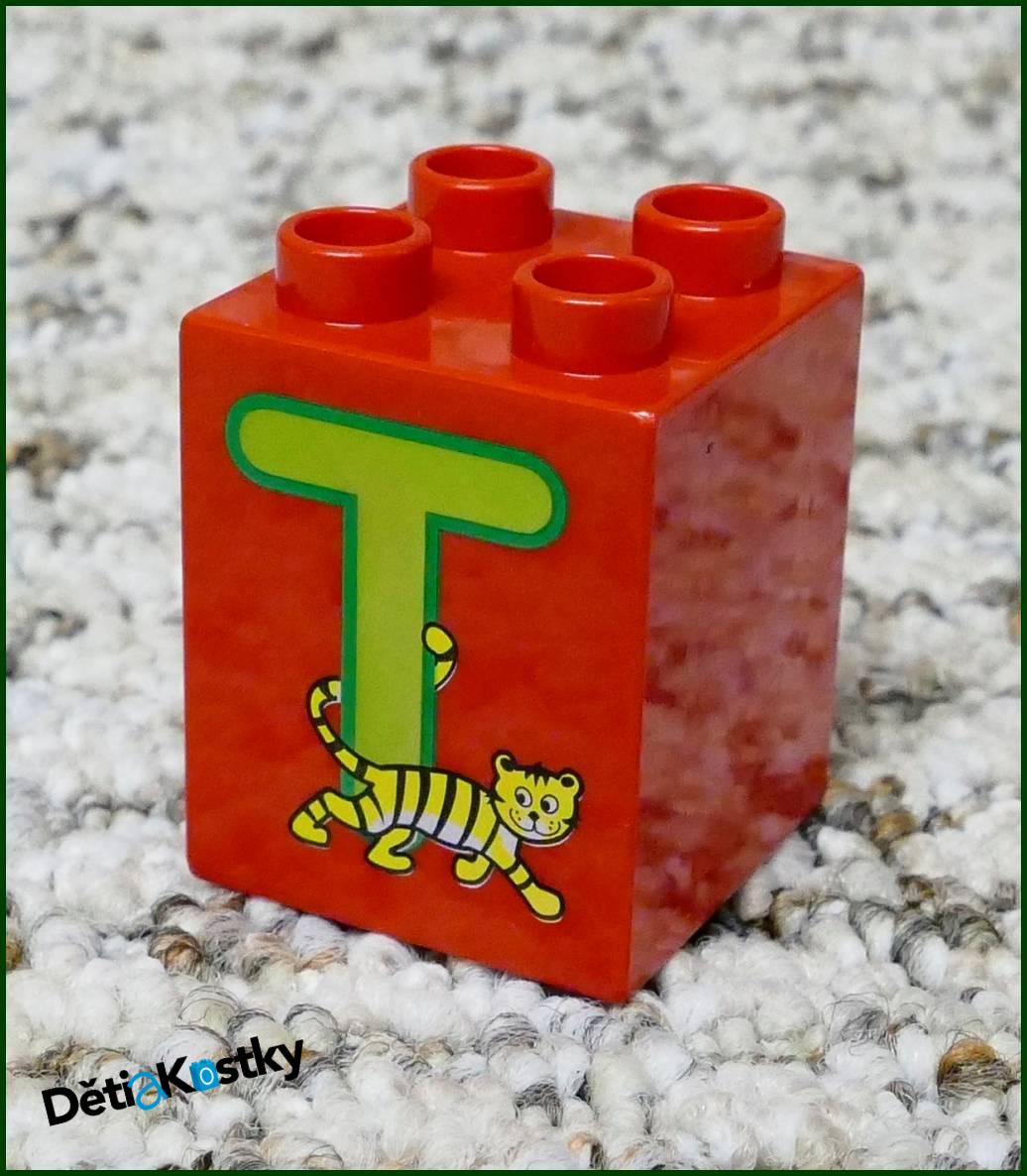 Lego® Duplo® Kostka 2x2x2 - Písmeno T
