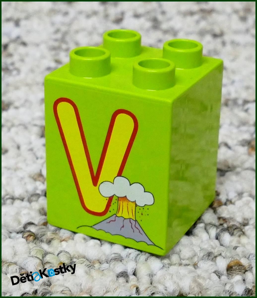 Lego® Duplo® Kostka 2x2x2 - Písmeno V