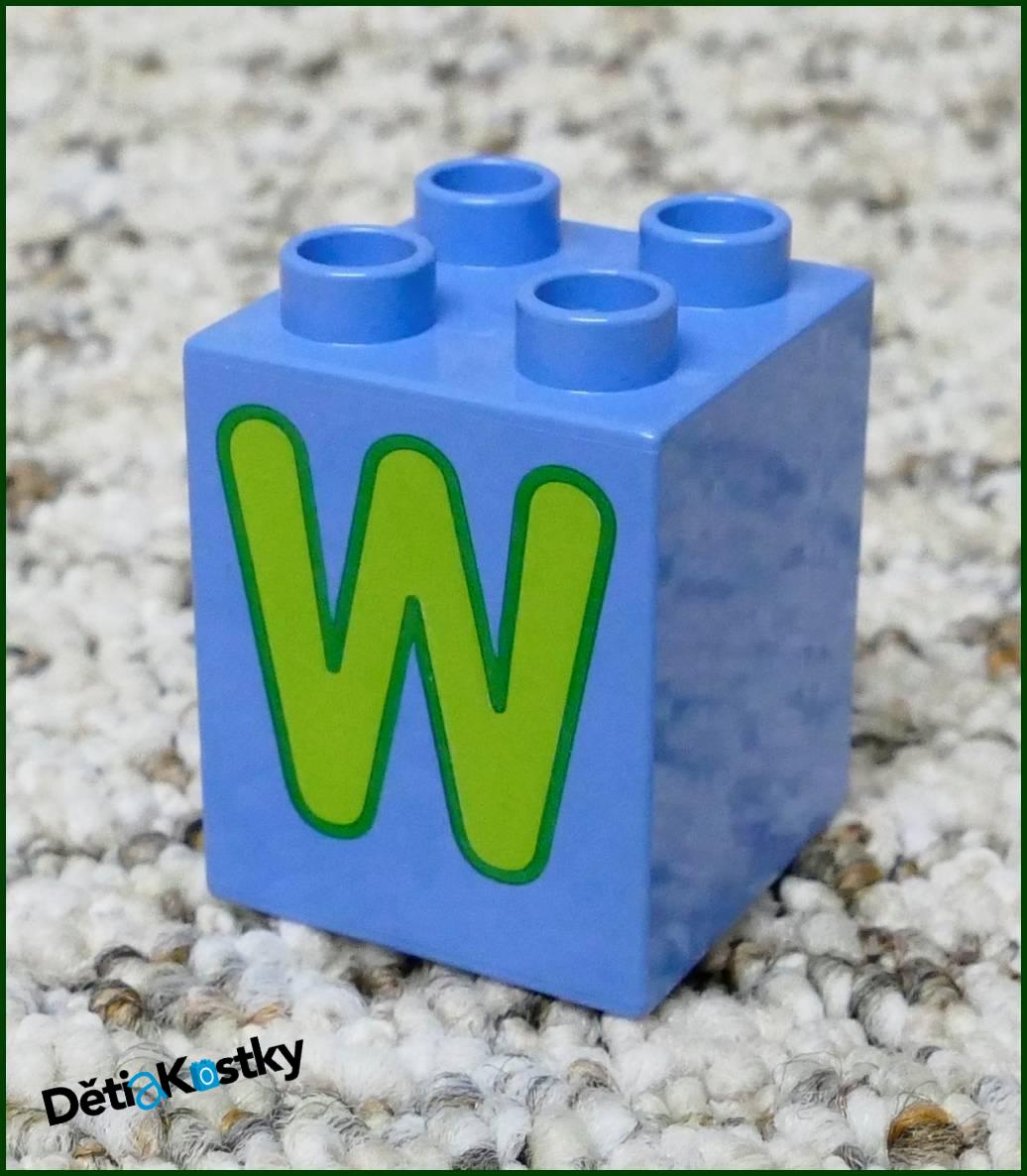 Lego® Duplo® Kostka 2x2x2 - Písmeno W