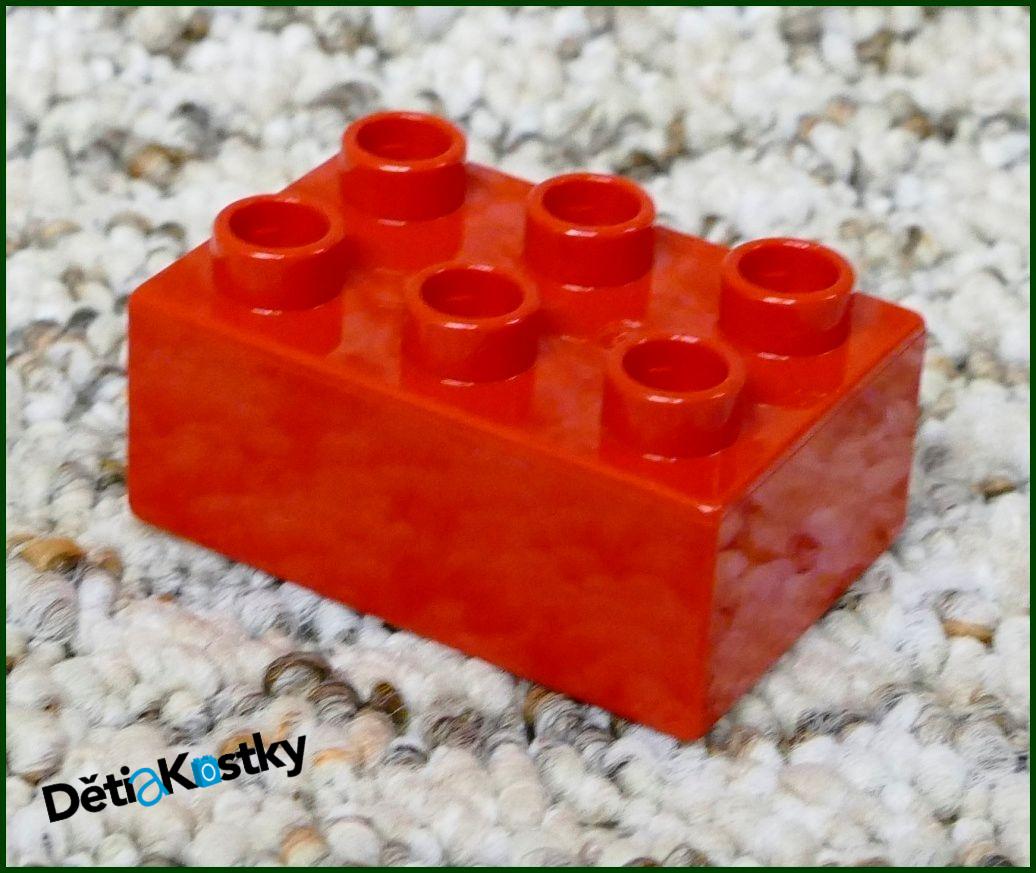 Lego® Duplo® Kostka 2x3 Červená