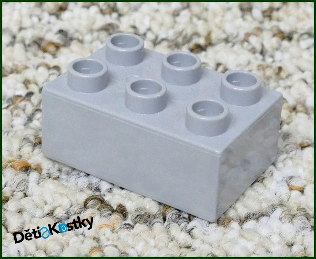 Lego® Duplo® Kostka 2x3 Světle Šedá