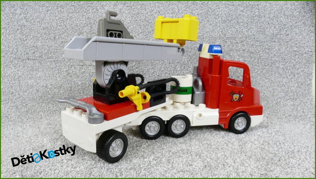 Lego® Duplo® Hasičské Auto s Návěsem a Příšlušenstvím